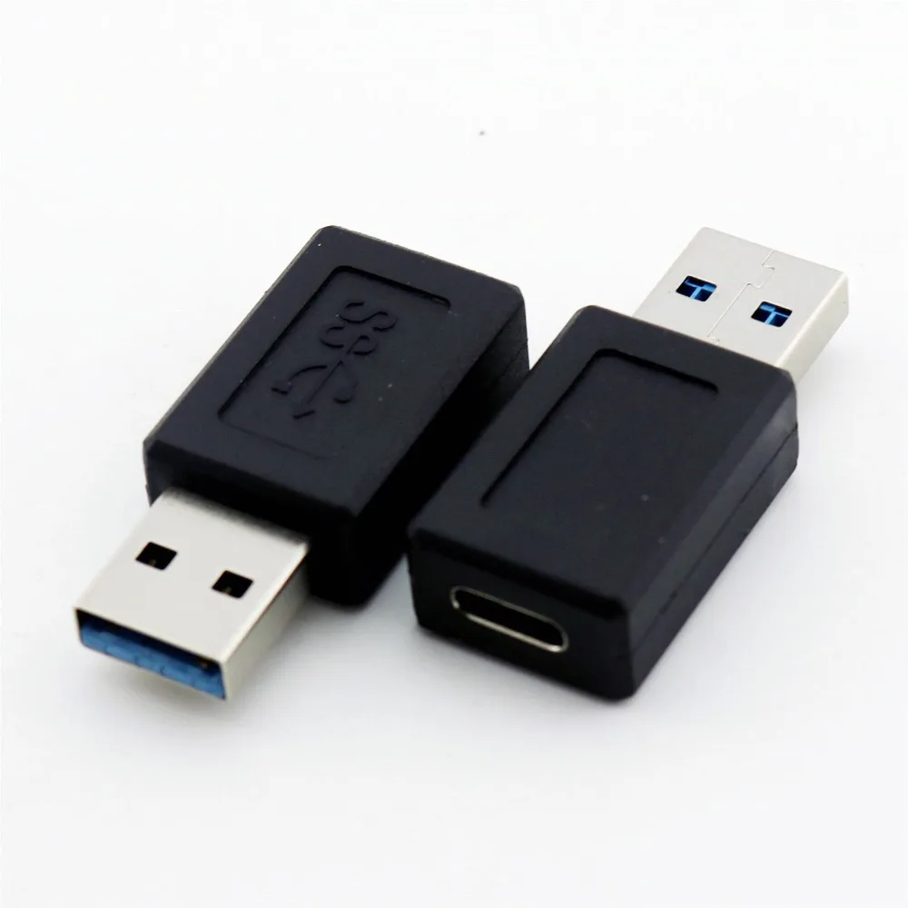 1х Портативный USB 3,0 A штекер к USB 3,1 тип-c Женский адаптер для передачи данных разъем для мужчин и женщин конвертер