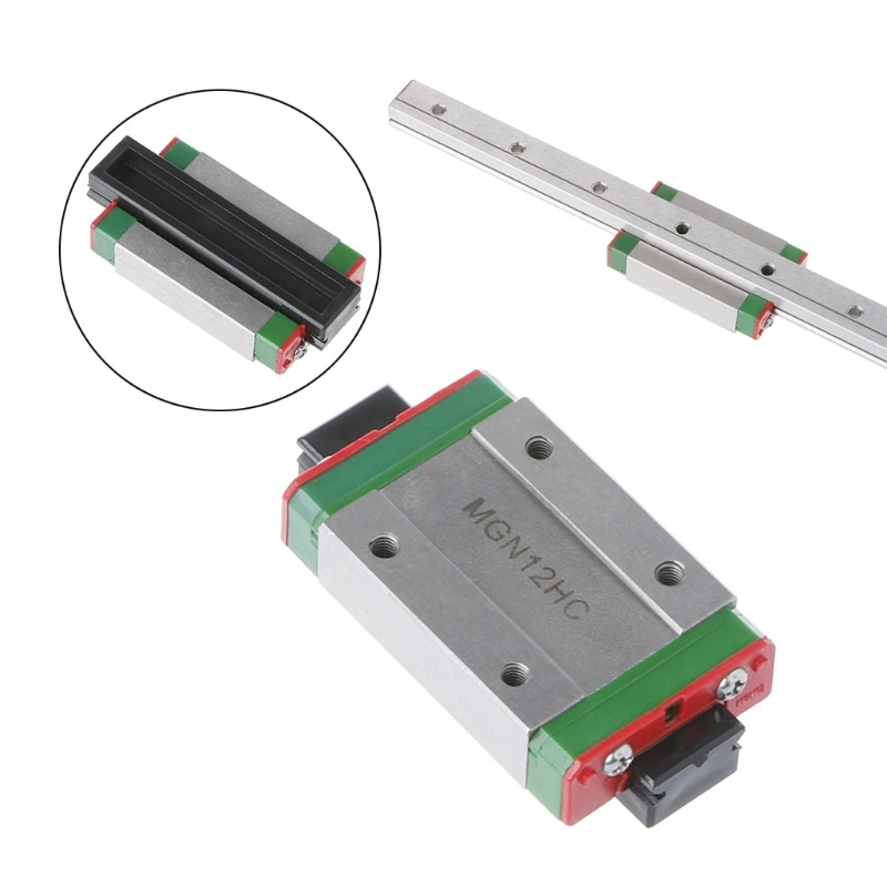 Steel MGN12H Liner Sliding Block 3D Printer For Rail Guide CNC Tool XYZ DIY New