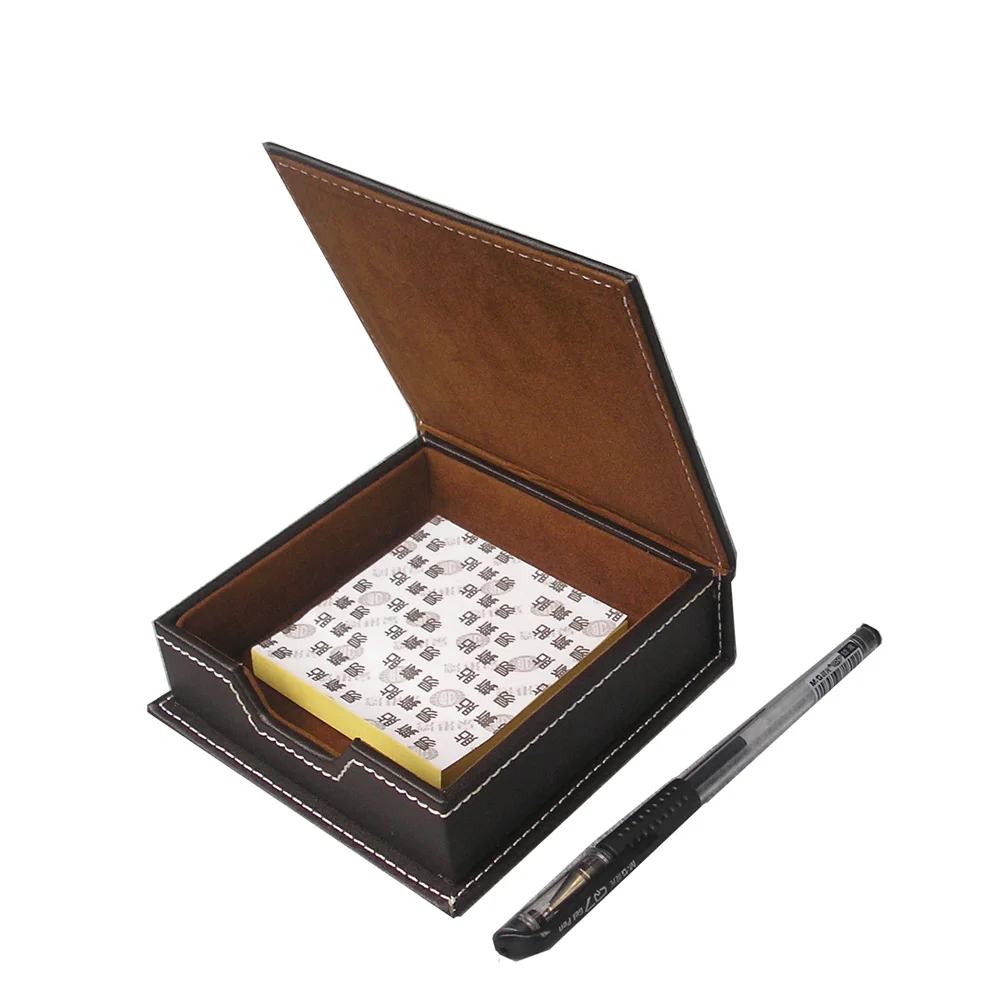 

Practical Sticky Note Storage Memo Box Memo Case Desk Organizer Memo Stand Attach 1 Pcs Memo Paper office accessories