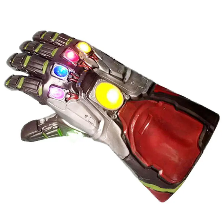 Endgame Железный человек танос Led Infinity Gauntlet костюмы для косплея Бесконечность камни Led перчатка с крагами я Железный человек