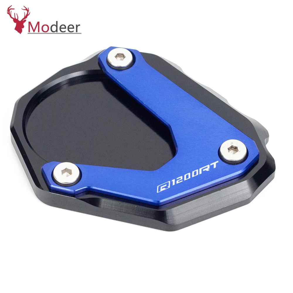 Motorcycle CNC Kickstand Foot Side Stand Extension Pad Support Plate Enlarge Stand For BMW R1200RT R1200 RT R 1200RT 2004-2018 (2)