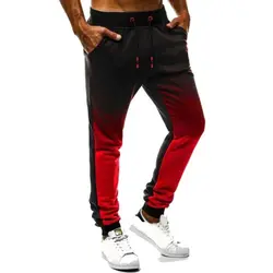 2019 новые мужские тренировочные брюки хип-хоп градиент обтягивающие мужские брюки карандаш Штаны уличной моды с эластичной резинкой на