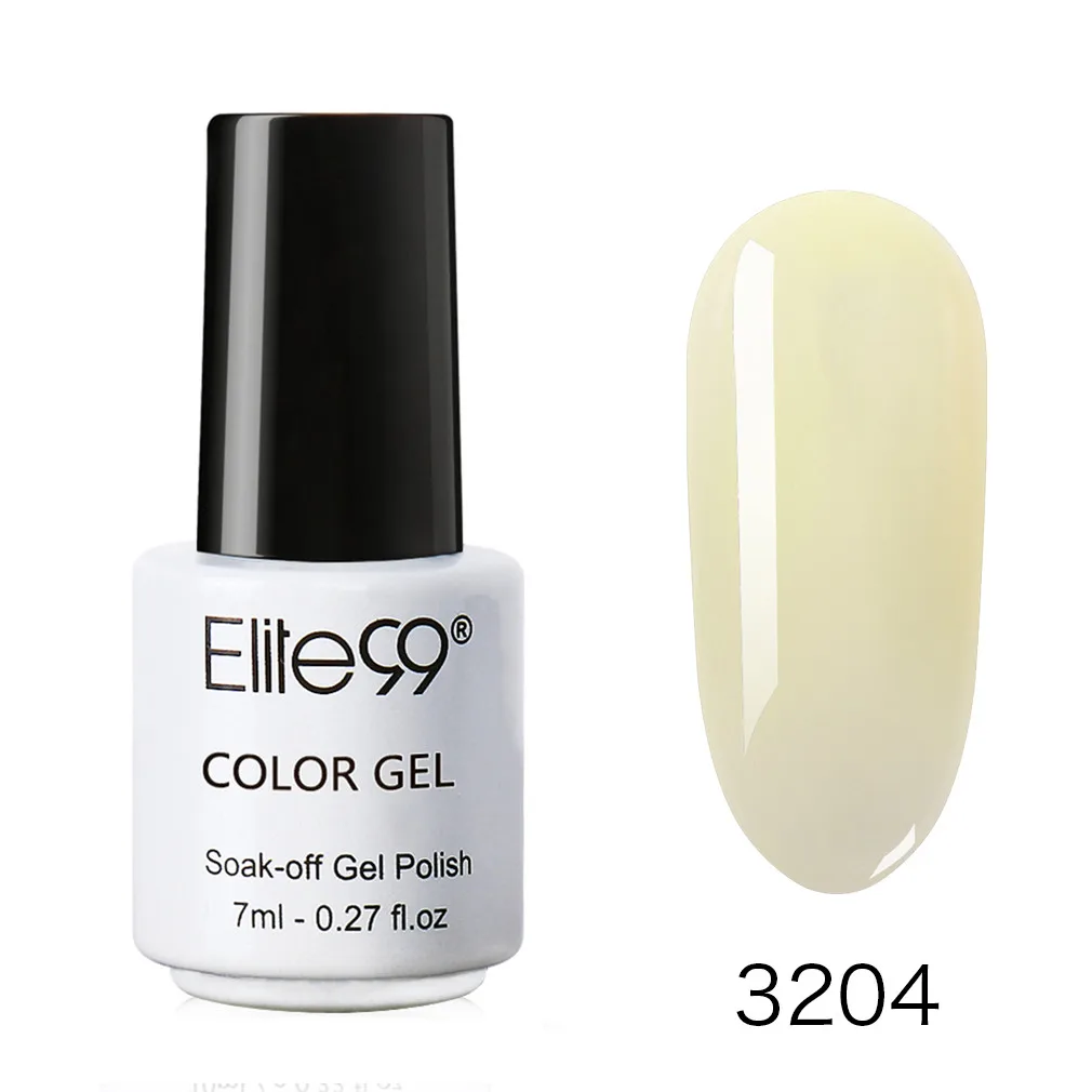 Elite99 7 мл Желейный Гель-лак телесного цвета гель для ногтей стойкий полупрозрачный Гель-лак Полупостоянный Маникюр для дизайна ногтей - Цвет: 3204