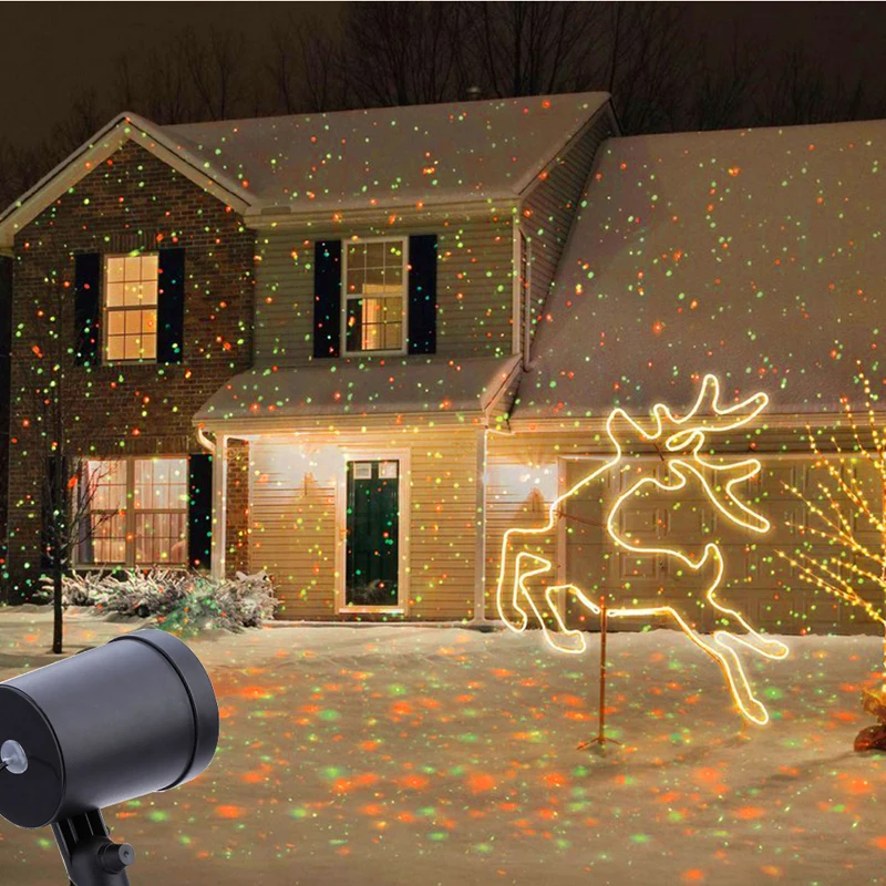 Outdoor Garden Lawn Stage Effect Light Fairy Sky Star Laser Projector Waterproof Landscape Park Garden Christmas Decorative Lamp (14)