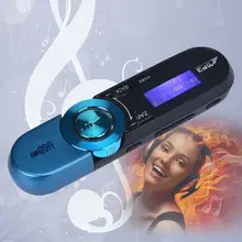 ЖК-экран с USB 16 GB Поддержка Flash TF мини MP3 плеера fm-радио синий