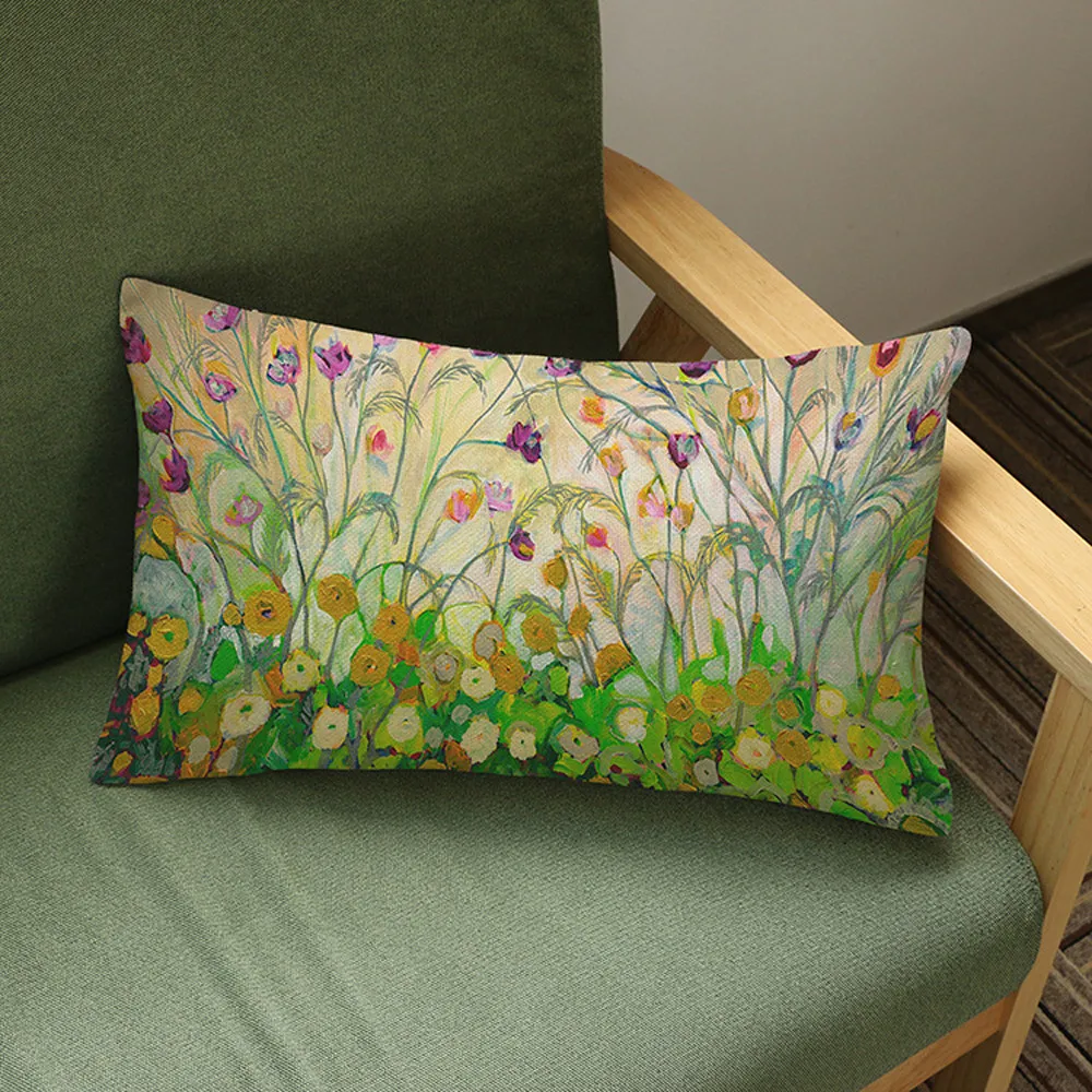 Диванная кровать с цветочным принтом, декоративная подушка для дома, квадратная декоративная подушка для гостиной# Z
