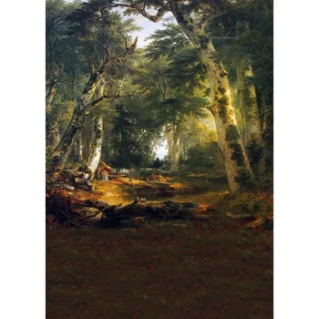 

Customize washable wrinkle free rococo painting style forest photography backdrops for photo studio portrait backgrounds S-1258