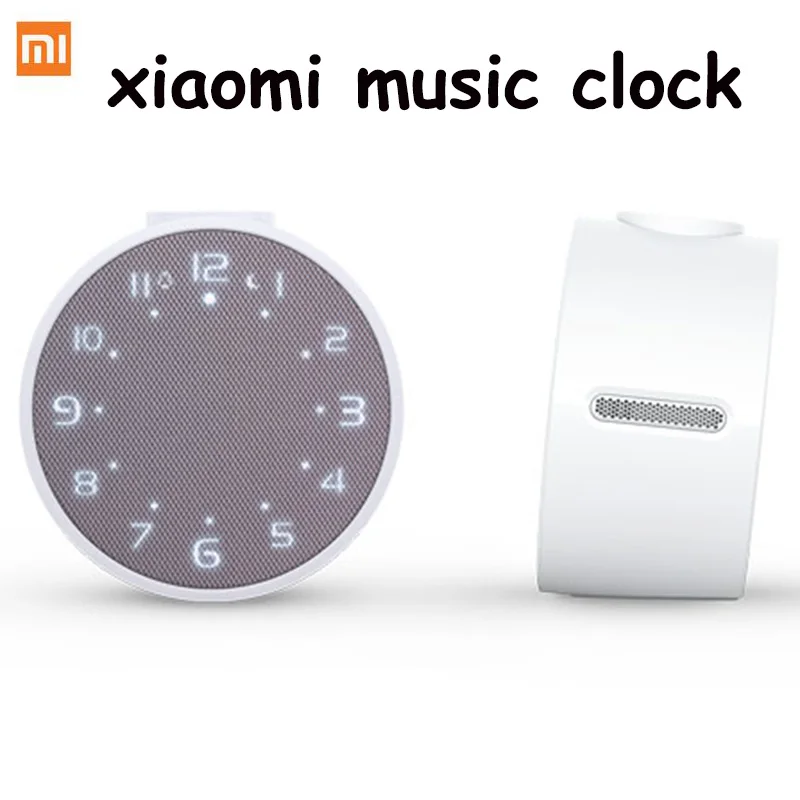 

2016 Original Xiaomi Mi Music Alarm Clock Portable Speaker Clock Bluetooth 4.1 10M 2600mah Standby 360 Hours Wake Up By Music