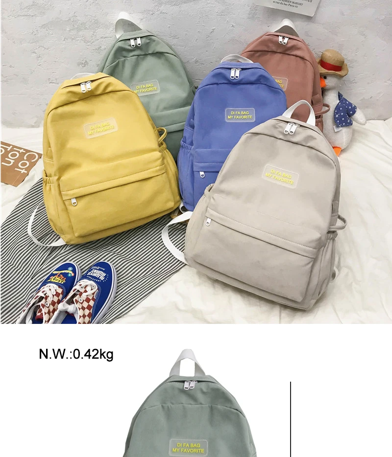 DCIMORTransparent label женский рюкзак из полиэстера и хлопка, рюкзак для путешествий, школьный рюкзак для девочек-подростков, сумки для книг Mochila