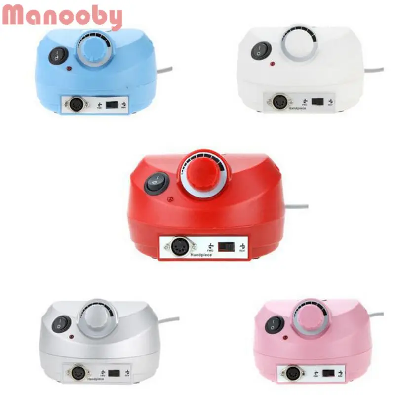 

MManooby Pro Electric Nail Drill Machine Manicure Pedicure Files Tools Kit Nail Polisher Grinding Glazing Machine for Gel Polish