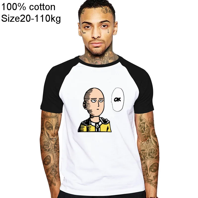 Косплей Saitama One Punch ok Onepunch футболка аниме мультфильм Мужская Унисекс Новая мода