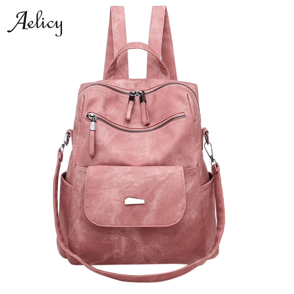 Aelicy рюкзак женский женский pu кожаный рюкзак сумка Противоугонная высокое качество Softback городские модные рюкзаки для девочек
