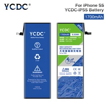 3,8 V 1700mAh батарея YCDC для iPhone 5S 5C iPhone5S замена сотового телефона литий-полимерные батареи мобильного телефона