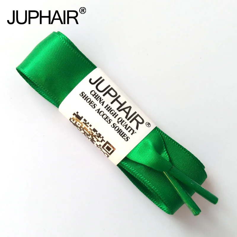 JUP1-12 Pairs Grass Green Fashion Wholesal Fantastic Princess Women Girl Lady Flats Silk Ribbon Shoelaces Sneaker Shoe Fantastic