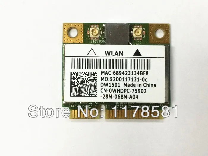 DW1501 WIRELESSN WLAN HALFMINI CARD LINUX DRIVER