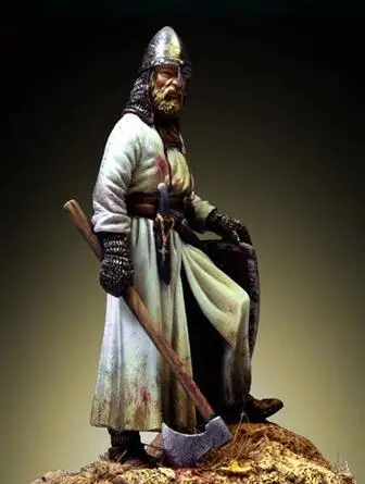 1/32 Scale Resin Figure Building Kit Template Warrior with axe - XIII Century | Игрушки и хобби