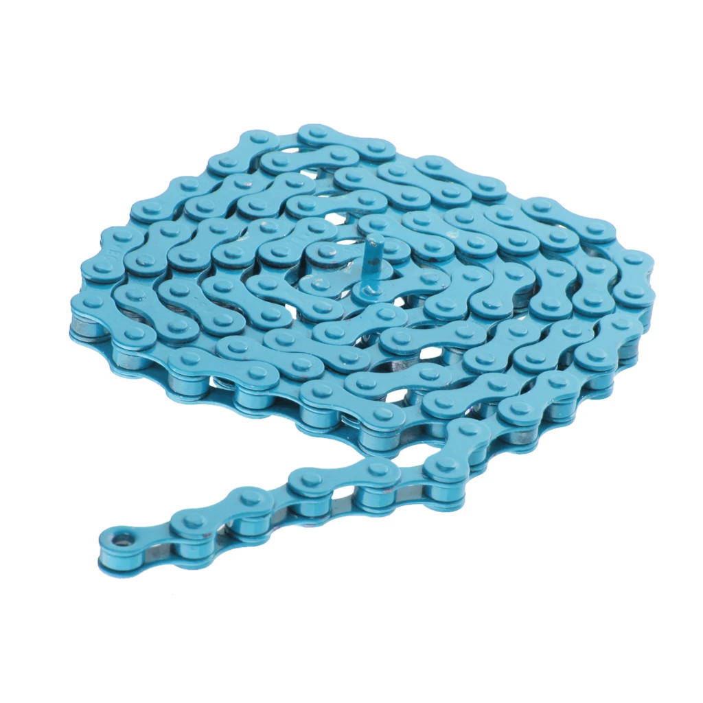 

Bike Single Speed Chain 1/2' X 1/8' Strong & Reliable Chains for BMX,Freestyle, Fixed Gear and Track Bikes