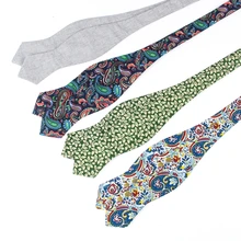 Винтаж цветок хлопка двойной Для мужчин галстук-бабочка Повседневное бабочка галстук для Для мужчин s