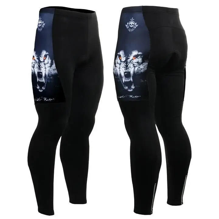 thumbnail image 1 of Maillot de ciclismo de manga larga para hombre con gráficos completos "WOLF TEAM" y 3 bolsillos traseros, ropa de ciclismo de carretera y de montaña de secado rápido, 1 of 5