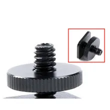 One Nut Mount font b Tripod b font Screw Adapter 1 4 to Flash Shoe Mount