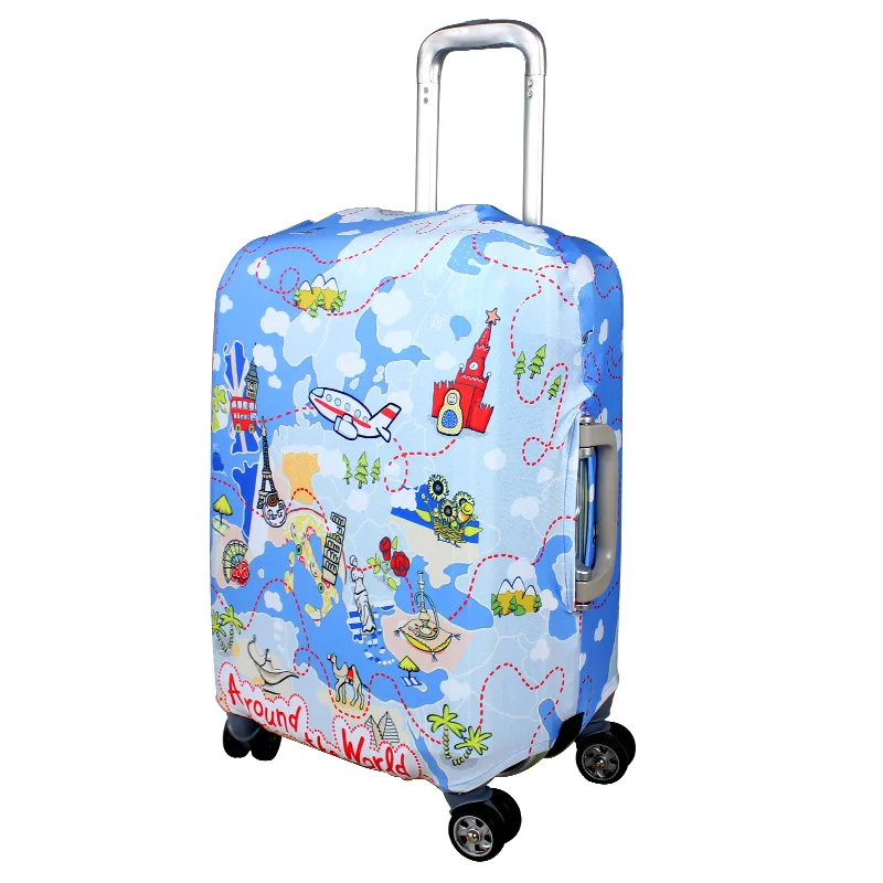 JULY'S SONG эластичный багажный Защитный чехол для 20-28 дюймов чемодан на колесиках пылезащитный чехол Аксессуары для путешествий - Цвет: 2