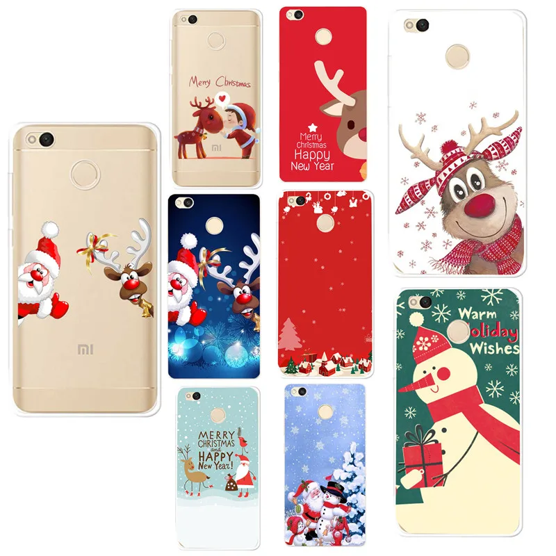 

Merry Christmas Case For Xiaomi Redmi 5A Case Cover Silicon Case For Xiaomi Mi A1 Redmi 4A 5A Note 4 5 Pro Cover Fundas Capa