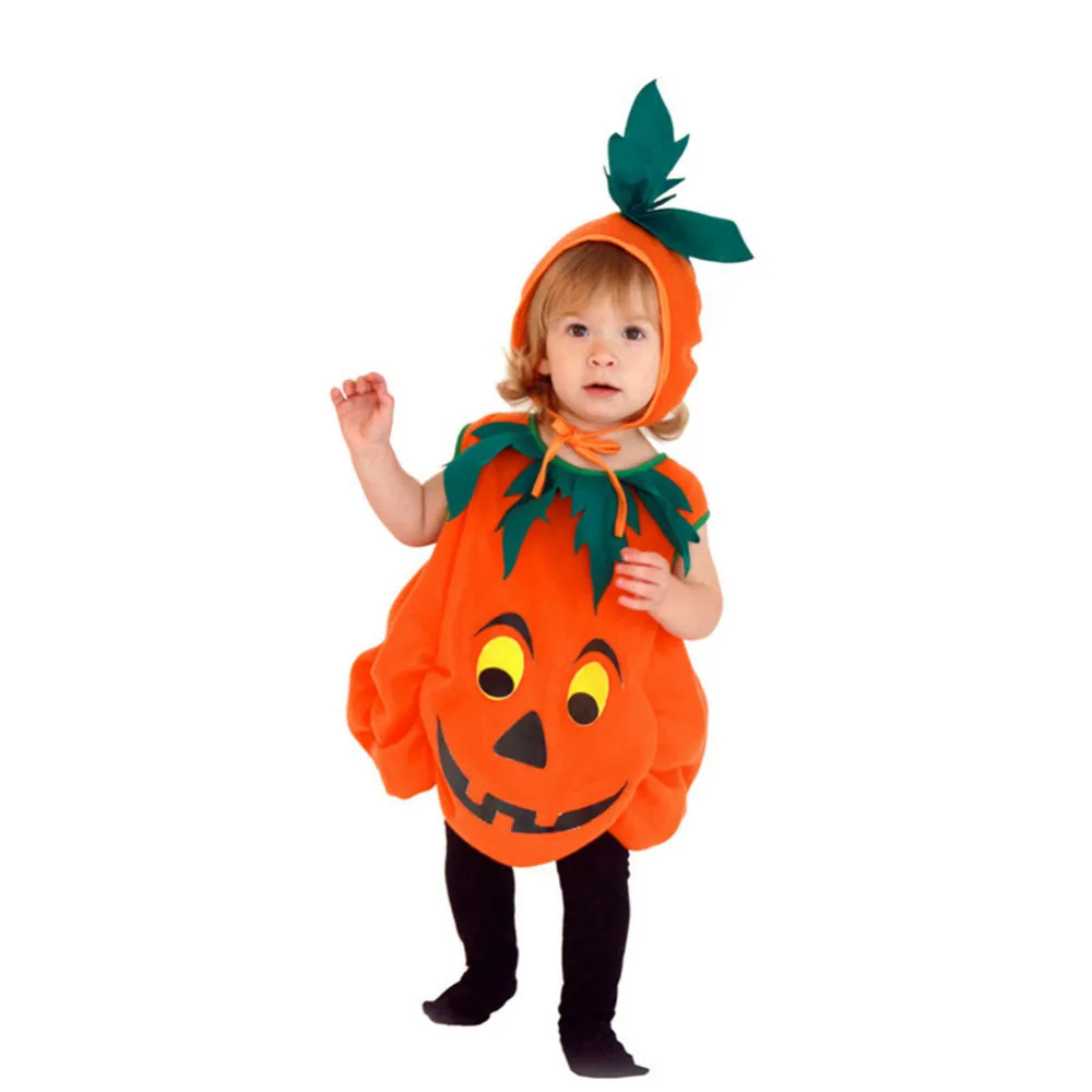 Детский костюм тыквы для фестиваля на Хеллоуин милый комплект в виде тыквы для костюмированного представления