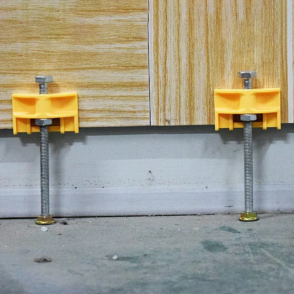Система выравнивания плитки-10 шт. нивелировщик для плитки регулятор высоты локатор тонкая резьба, поднимающаяся для инструменты для работы с плиткой