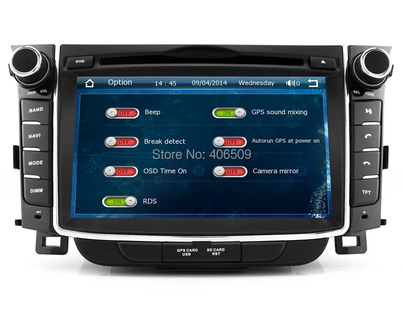 Perfect In Dash Car DVD Player GPS Navigation for Hyundai i30 / Elantra GT with Navigator Bluetooth Radio Stereo USB SD AUX Audio 1