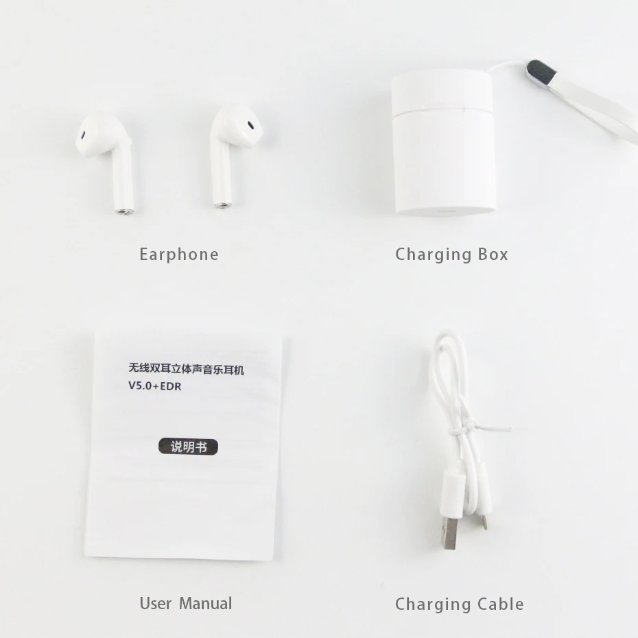 Mini Waterproof Earphones with Charging Box for Xiaomi Smart Phone Wireless Headphone Bluetooth 5.0 Earbuds True Earphone