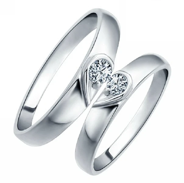 New Wedding Rings For Women Men Korean Style Cz Diamond New Wedding Rings For Women Men Korean Style Cz Diamond Heart Shape Engagement Ring
