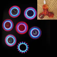 Hand Spinner Fluorescent Fidget Toy Glow in the Dark Fidget Spinner Luminous Light UP Shining Flash