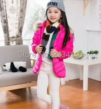 Куртка для девочек на утином пуху года Модное детское ультралегкое пуховое пальто детские пуховики и парки куртка на утином пуху ярких цветов