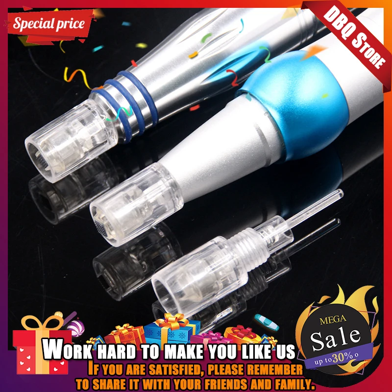 

Round and square nano pins 10pcs auto micro needle system scar/pores/ stretch mark removal D-R-P, mym pen needle cartridge new