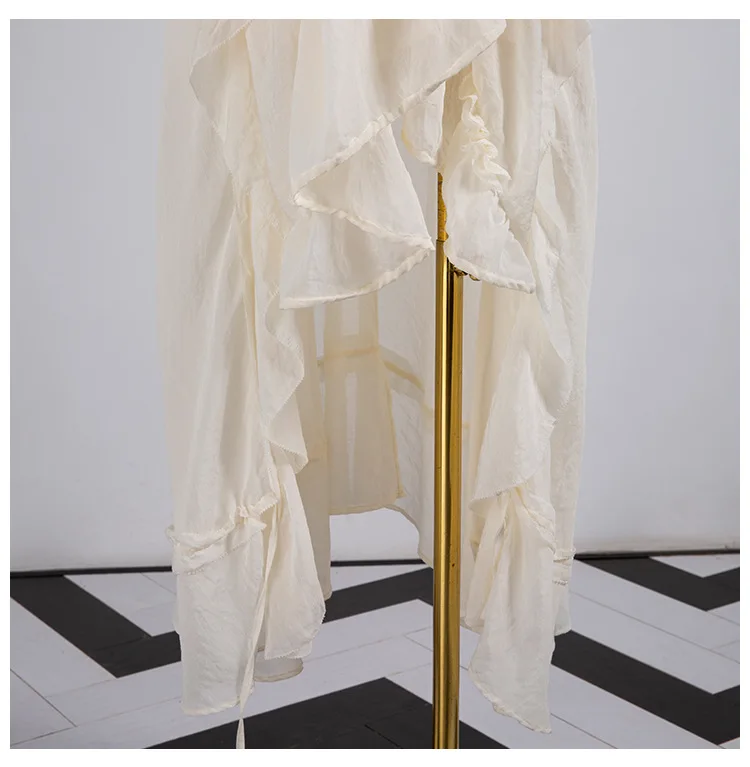 Роскошные Дизайнерские Брендовые женские комплекты с v-образным вырезом и рюшами, необычное длинное платье и комбинированная Спортивная кофта с контрастным логотипом, комплект из 2 предметов