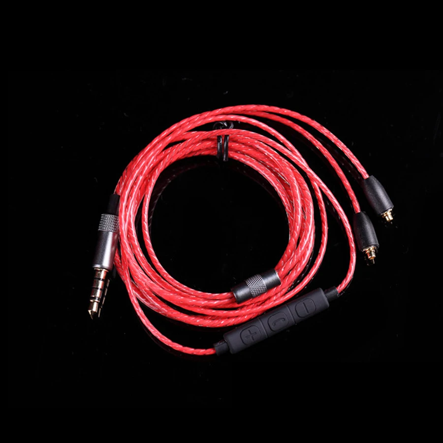 Кабель для наушников Earmax MMCX Shure SE215 SE535 SE425 SE846 сменный монокристаллический медный
