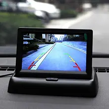 4,3 дюймов HD складной экран заднего вида Мониторы Реверсивный ЖК дисплей TFT дисплей для автомобиля грузовик