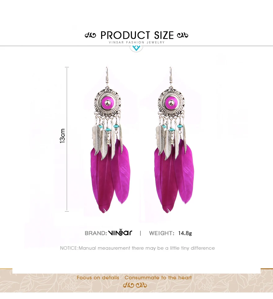 Feather Leaf Tassel earrings (12)