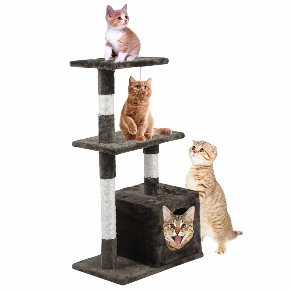 85CM Height Cat'S Tree Pets Scratching Posts Pets Furniture Scratchers Cat Play Jumping Toy for Cats Climbing Frame Cat Condos 85CM Height Cat'S Tree Pets Scratching Posts Pets Furniture Scratchers Cat Play Jumping Toy for Cats Climbing Frame Cat Condos