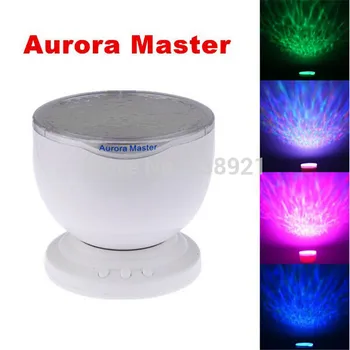 

Aurora Master Rainbow Wave Projector Daren Wave Led Nightlight Ocean Wave Projector Light Lamp MP3 Phone Music Input Speaker