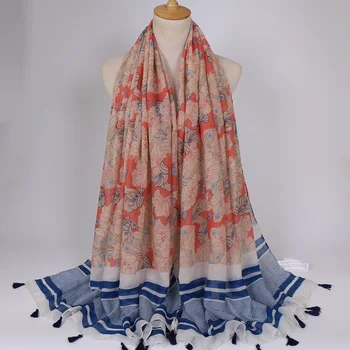 

ladies printe stripe geometric floral viscose shawls tassels muslim autumn hijab muffler headbands scarves/scarf 10pcs/lot
