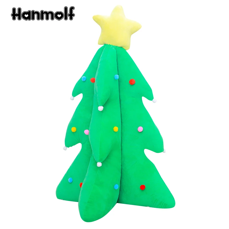 Glowing Christmas Tree Green Plants Stuffed Plush Toy Xmas Holiday