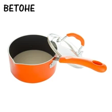 Многофункциональный мини-горшок для супа из алюминиевого сплава с антипригарным покрытием для молока, маленький горшок с крышкой