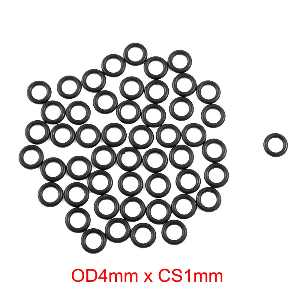 OD4mm x CS1mm Nitrile Rubber O Ring NBR Oil Sealing Gasket