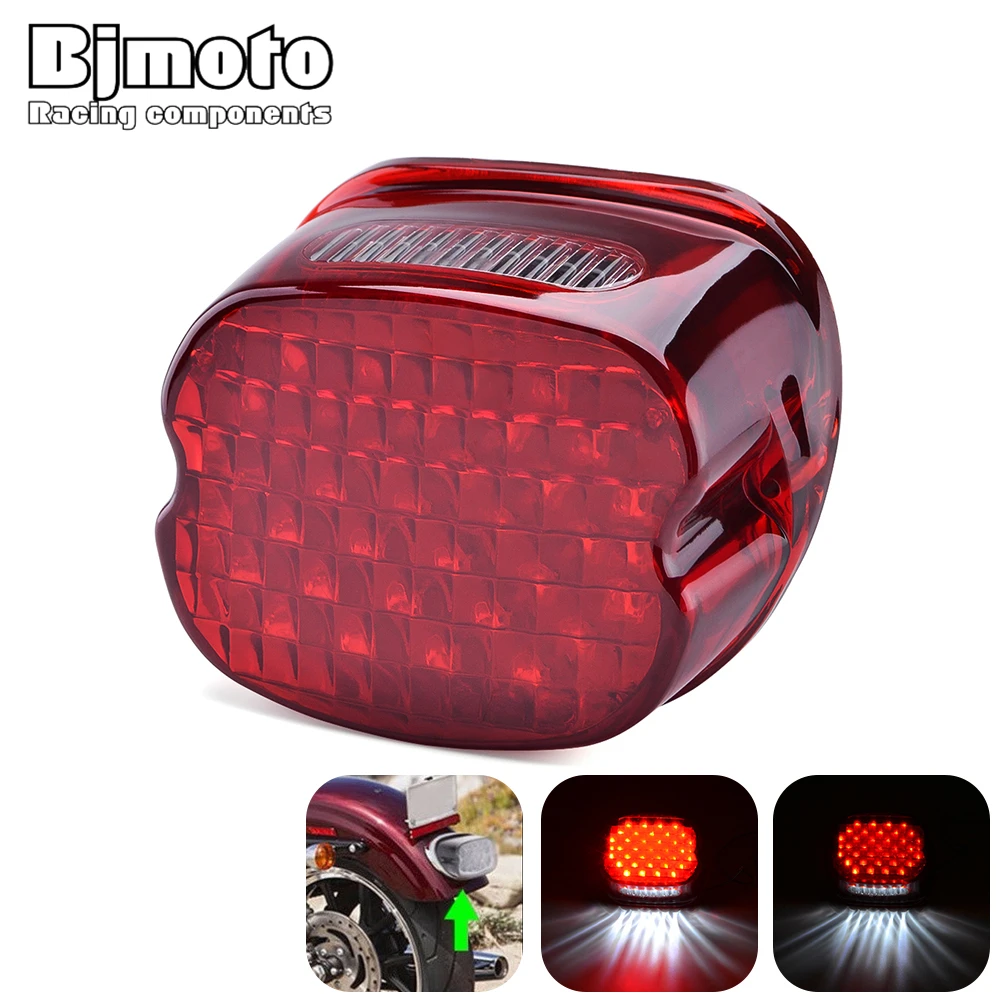 

BJMOTO Motorcycle LED Rear Taillight Running Brake Light Tail Lights for Harley Dyna Road King XL 833 1200 Electra Glide Fat Boy