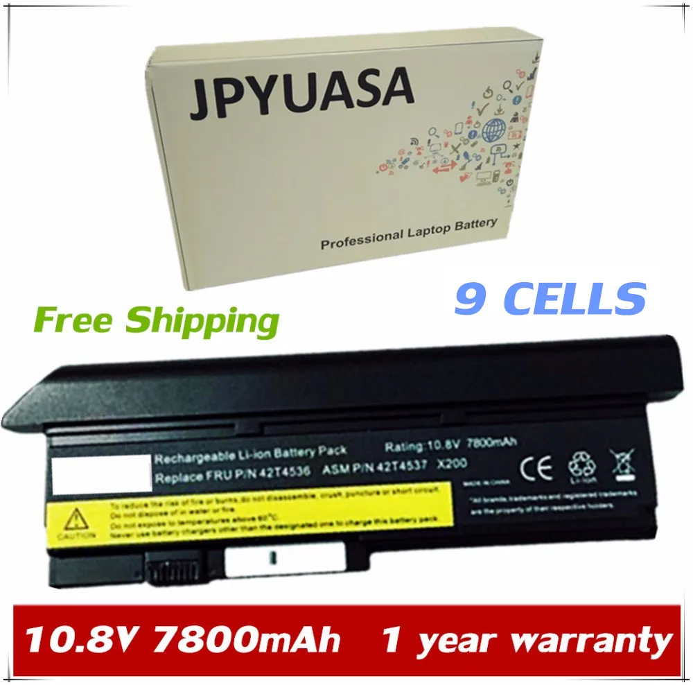 

JPYUASA 11.1V 43R9254 42T4537 42T4541 42T4536 42T4538 42T4649 Battery For Lenovo ThinkPad X200 7454 X200s X201 X201s X201i