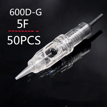 

Lot Of 50PCS 600D-G Permanent Makeup Nouveau Tattoo Needles 5F Supply YZJ-5F#