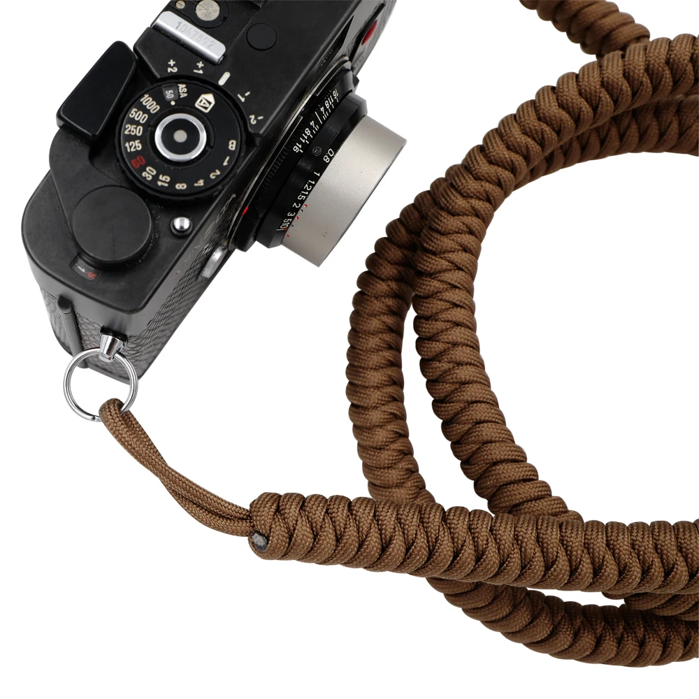 1 Meter Camera Strap Paracord 550lb Parachute Cord Vintage Shoulder Neck Strap Belt for Canon Nikon Sony Olympus SLR DSLR