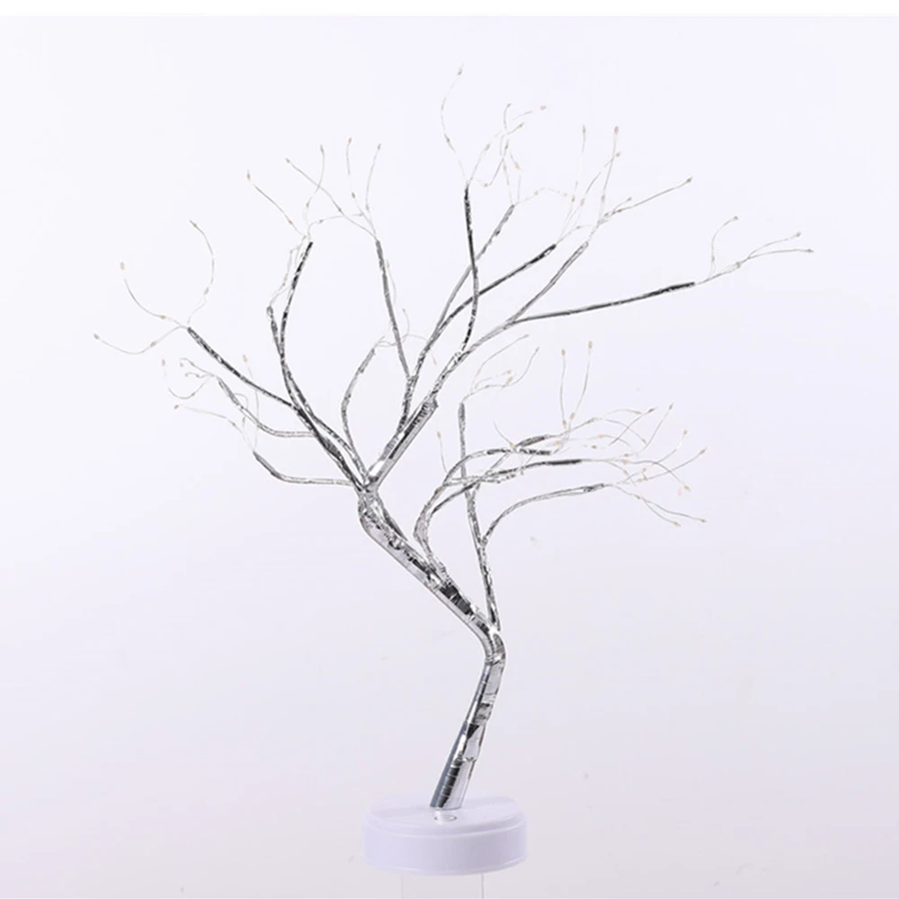 108 LED USB Fire Tree Light Copper wire Table Lamps Night light for Home Indoor Bedroom Wedding Party Bar Christmas Decoration