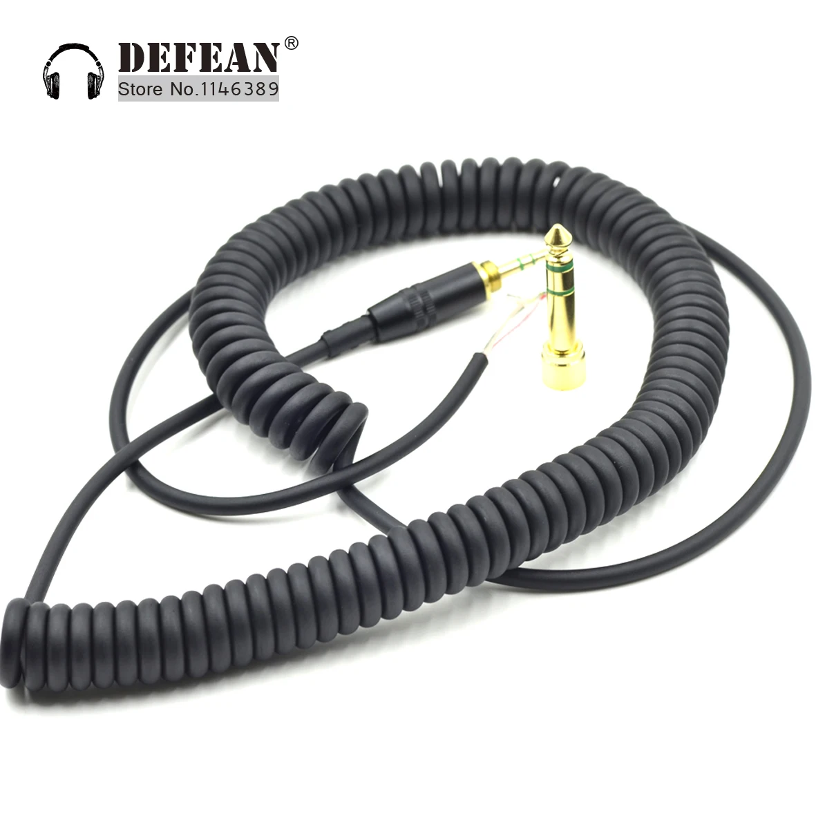 DJ headphone cable cord line with PLUG for repairing Pioneer HDJ dj